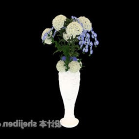 Mô hình 3d chậu cây bình hoa châu Âu