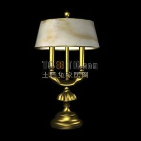 European Vintage Brass Luminaire Lamp 3d model