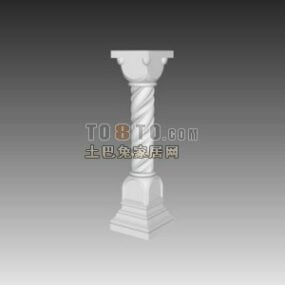 Small Classic Column Decorative 3d model