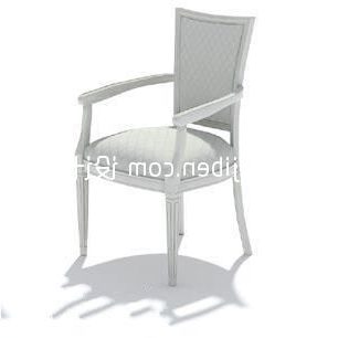 Restaurant White Wooden Dining Chair