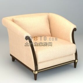 3д модель изысканного дивана-кресла