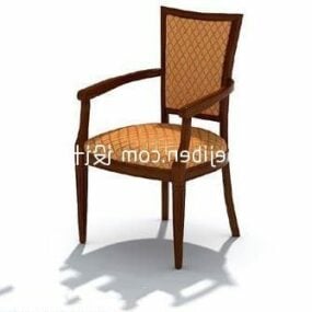 3д модель обеденного стула из ткани
