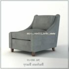 Canapé simple en tissu modèle 3d.