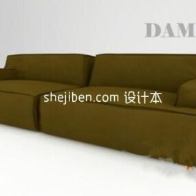 Armless Sofa Gentry 3d model