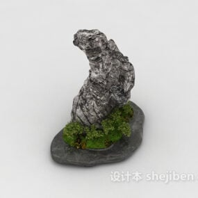 Garden Mountain Stone Decorative 3d model