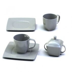 3д модель чашки серого чайника