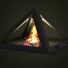 ピラミッド暖炉の家具