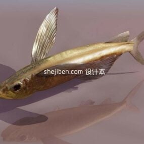 Shiny Goldfish 3d model