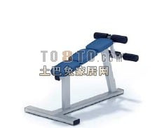 Equipo de fitness Silla con barra Ejercicio Modelo 3d