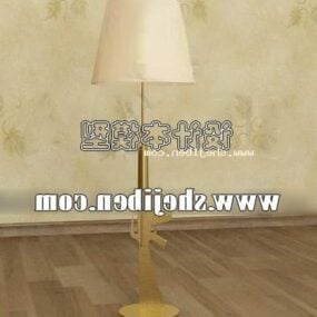 Hotel Modern Floor Lamp Brass Stand 3d model