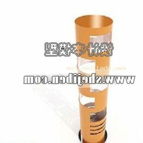 Luxurious Cylinder Floor Lamp 3d model