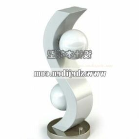Modern Curved Shape Golvlampa 3d-modell