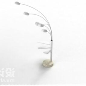 Stehlampe stilisiertes 3D-Modell mit mehreren Glühbirnen