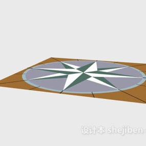 דגם תלת מימד בצורת אריחי רצפה