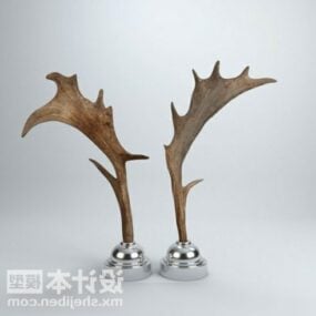 Moose Horn Decorating 3d model