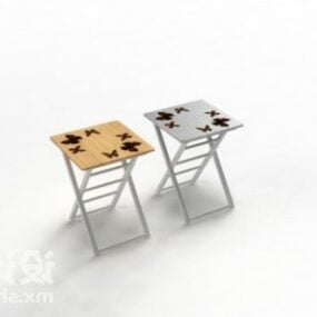 Folding Bench Outdoor Furniture 3d model