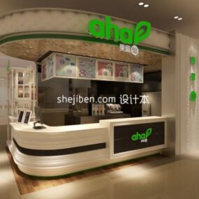 Food Store Reception 3d model