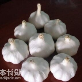 Τρισδιάστατο μοντέλο Garlic Food