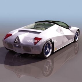 Convertible Car Antique Concept 3d model