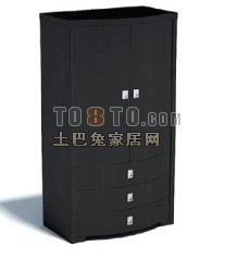 Black Boutique Cabinet 3d model