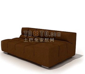 Sofa Butik Kain Model 3d Berlapis Tebal