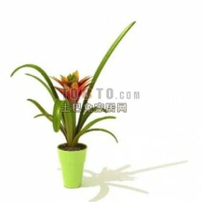 Small Potted Plant Tableware 3d model