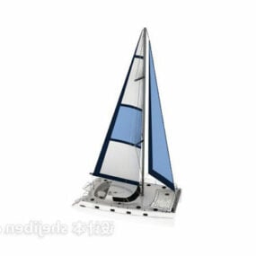 Sport segelbåt 3d-modell