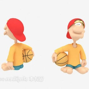 Cartoon Boy Panenka Toy 3D model