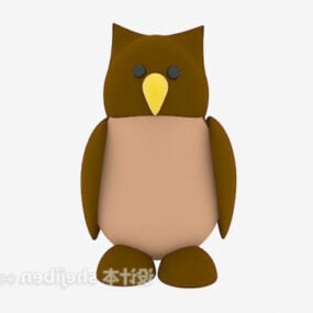 Stuffed Toy Owl 3d model