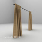 Free curtain 3d model .