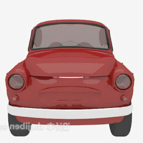 Red Car Simple Style 3d model