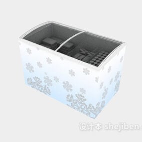 متجر ثلاجة الآيس كريم نموذج 3D
