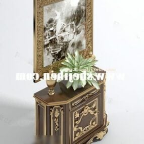 Shoes Cabinet With Lighting Decoration 3d model