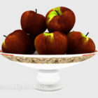 Fruit plate fruit 3d model .