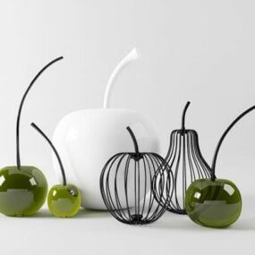 Fruit Vase Set 3d model