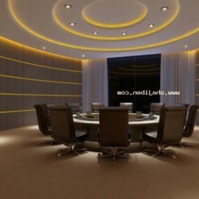 Boss Conference Room Interior Scene 3d model