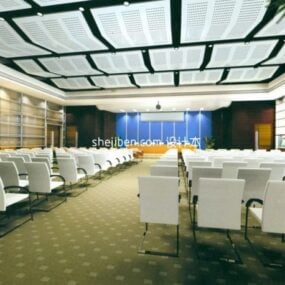 مدل سه بعدی فضای داخلی سالن کنفرانس