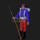 Game Character Lowpoly Man