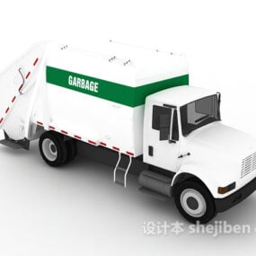 Vuilniswagen vrachtwagen 3D-model