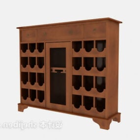 Wine Cabinet Garden Style 3d model