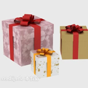 Paquete de caja de regalo modelo 3d