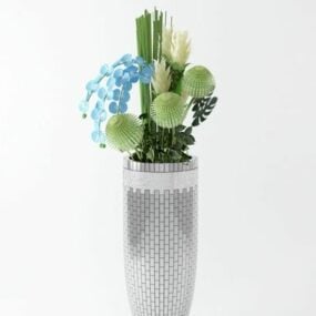 Vaso da fiori per stoviglie modello 3d