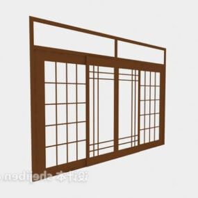 Glass Double Door Furniture 3d model