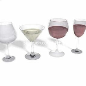 Colección Juego de copas de vino modelo 3d