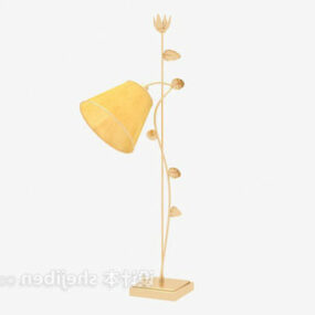 Gold Floor Lamp 3d model