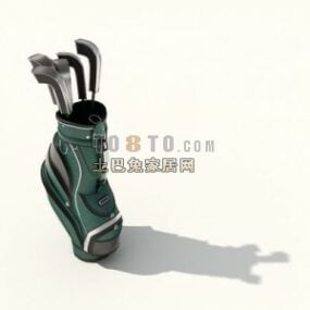 Model 3d Peralatan Beg Golf