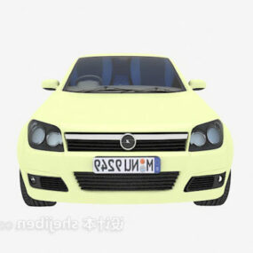Cool Yellow Car 3d model
