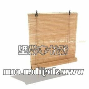 Cortina de madera para el hogar modelo 3d