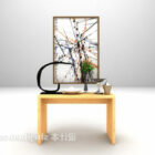 Table console minimaliste en bois