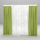 Green Curtain 3d model .